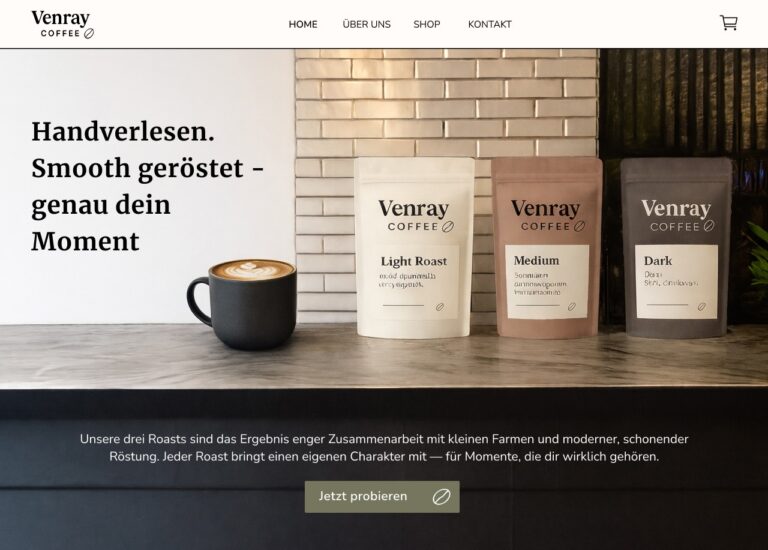 Venray Coffee Mockup Preview
