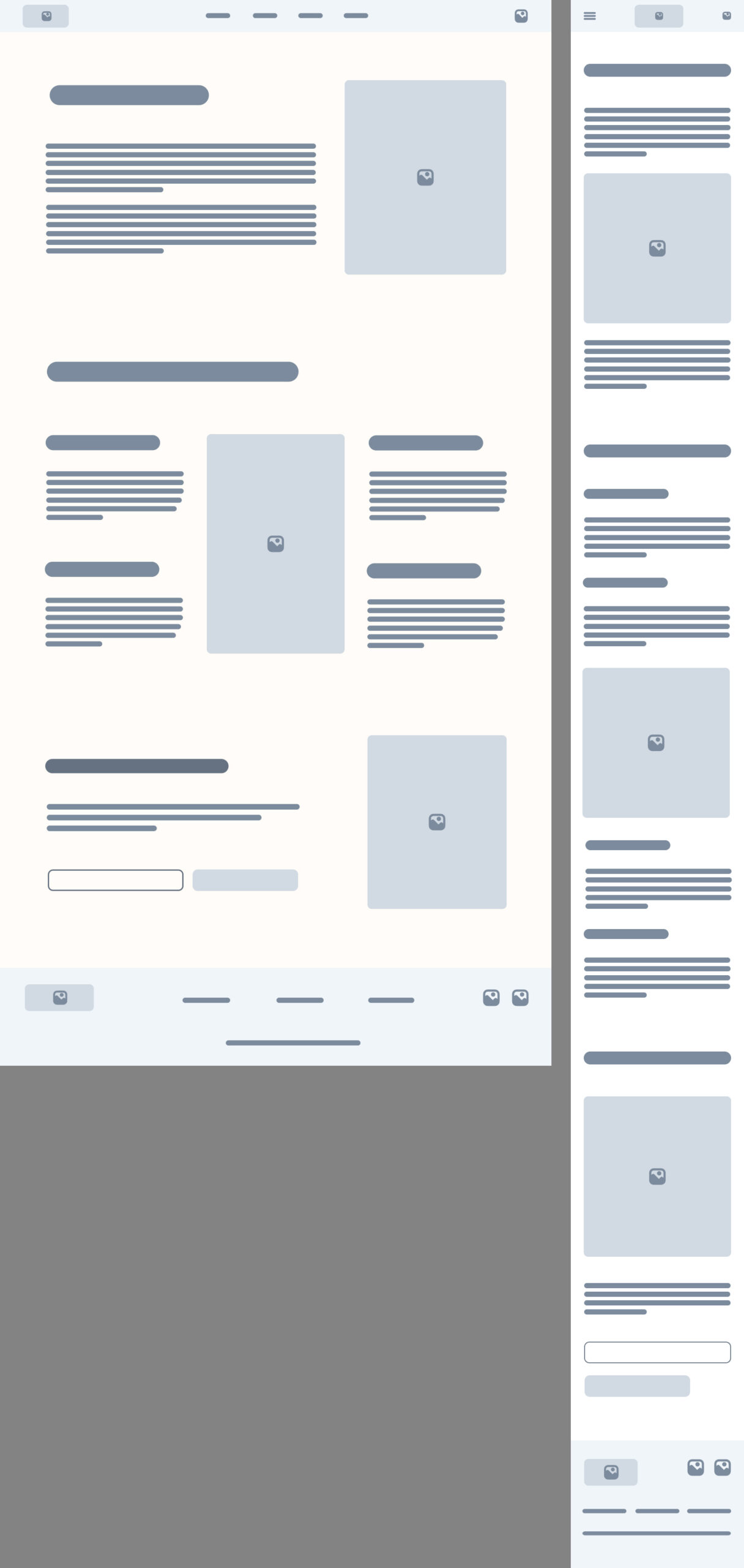 Wireframe About-Page