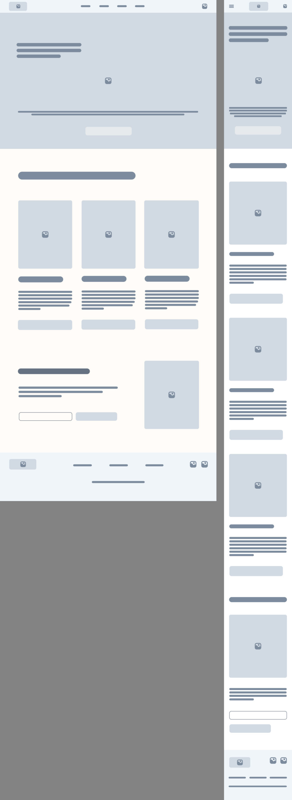 Wireframe Homepage