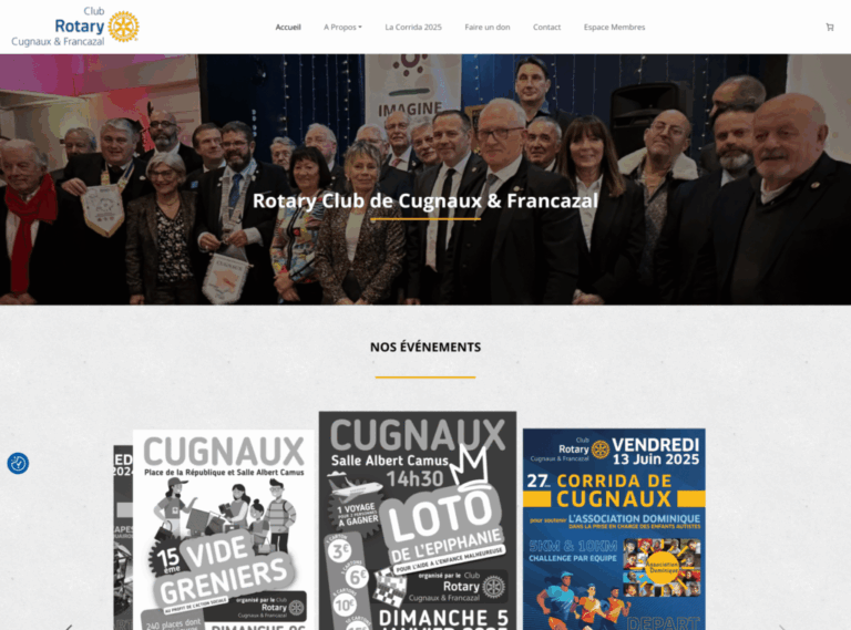 Rotary Website Preview